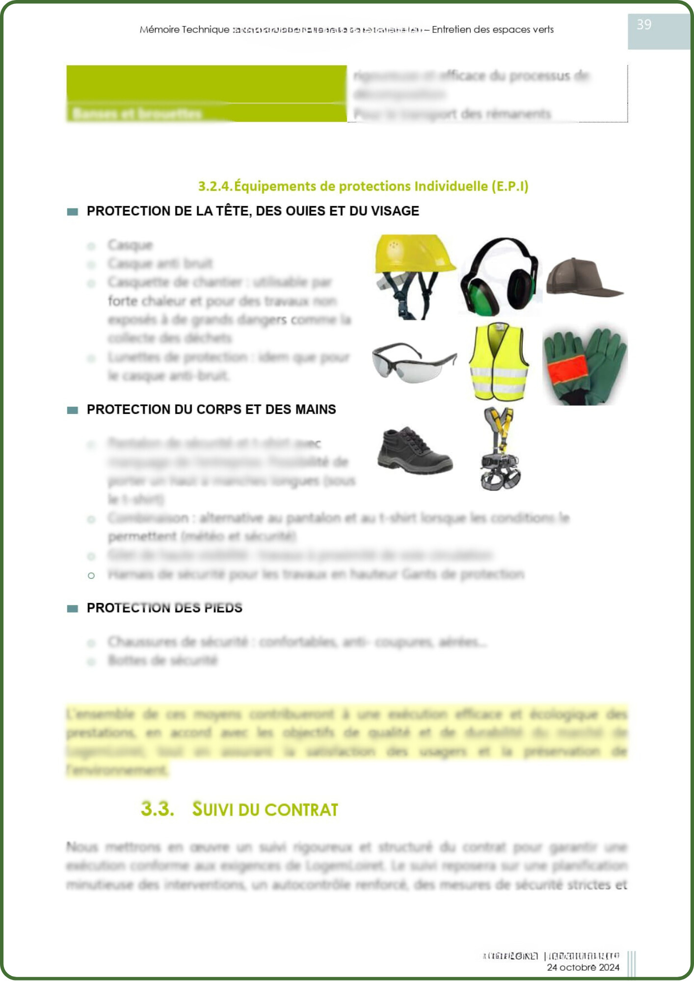 Exemple Mémoire technique